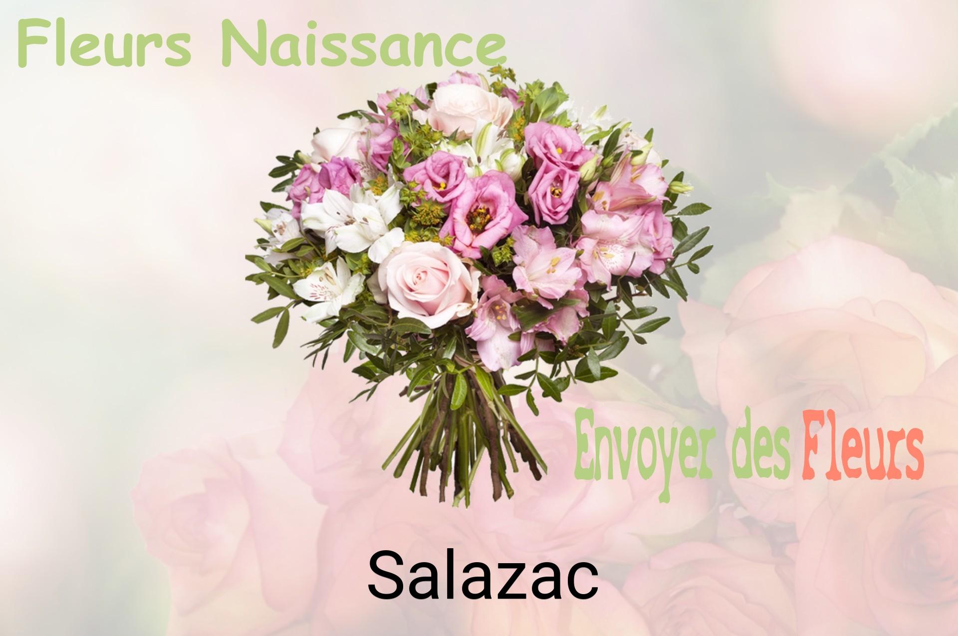 Bouquet de fleurs de naissance livré à Salazac